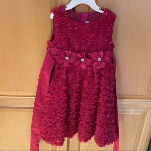 Macy’s rare edition fuchsia dress